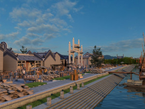 ancient building pier 3D 模型