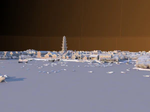ancient building pier 3D Model