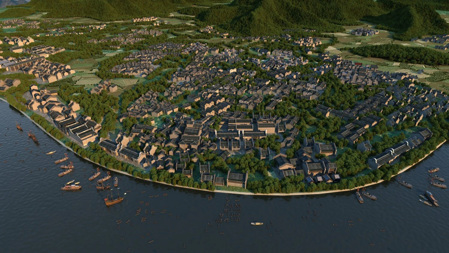 ancient city 3D Model .c4d .max .obj .3ds .fbx .stl .blend