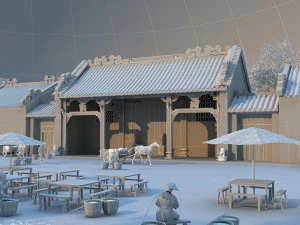 cidade antiga Modelo 3D