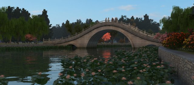 park 3D Модель .c4d .max .obj .3ds .fbx .stl .blend 