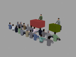 workers meeting 3D Модель