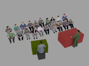 workers meeting 3D Model