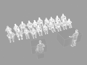 workers meeting Model 3D