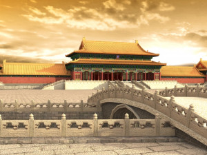 forbidden city taihe gate 3D Model