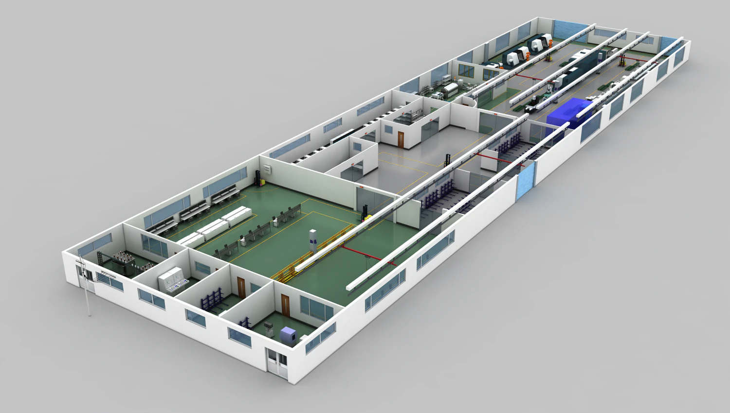 factory 3D Model .c4d .max .obj .3ds .fbx .stl .blend