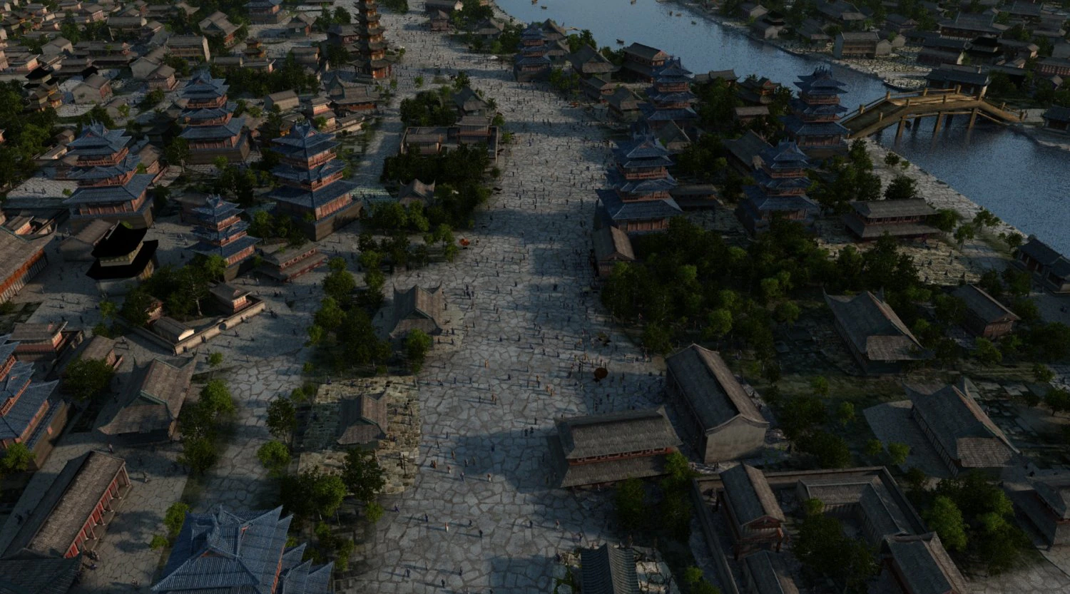 ancient city 3D Model .c4d .max .obj .3ds .fbx .stl .blend 