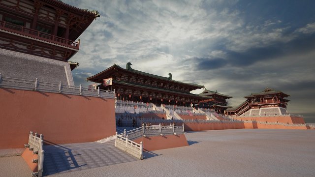 daming palace Modelo 3D .c4d .max .obj .3ds .fbx .stl .blend 