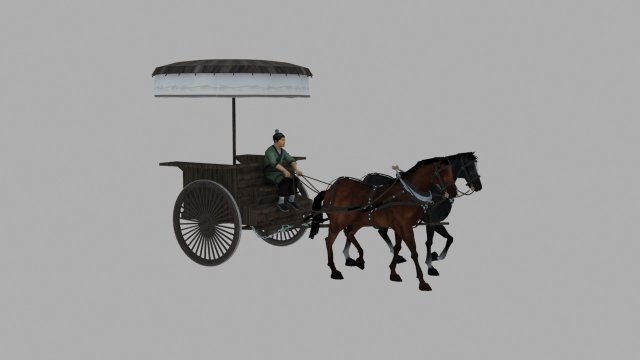 carriage 3Dモデル .c4d .max .obj .3ds .fbx .stl .blend 
