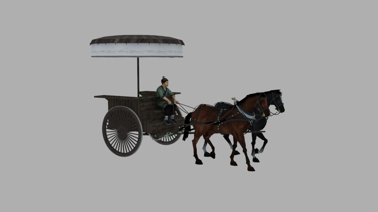 carriage 3D Model .c4d .max .obj .3ds .fbx .stl .blend