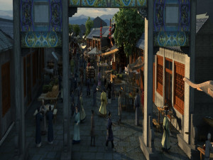 ancient commercial street 3D 모델