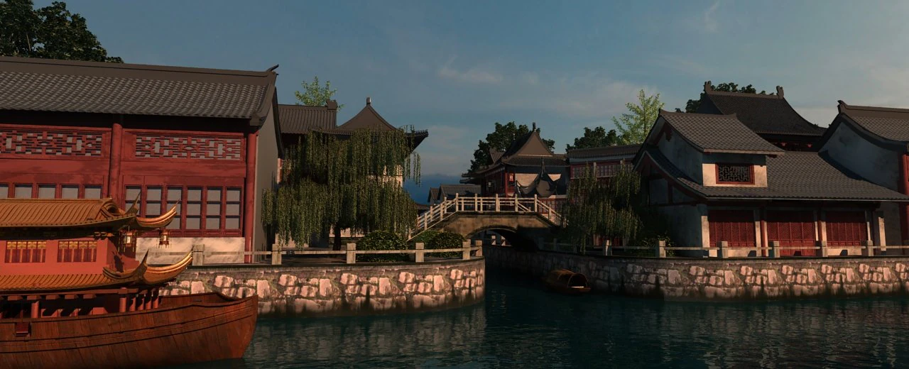 ancient canal 3D Model .c4d .max .obj .3ds .fbx .stl .blend 