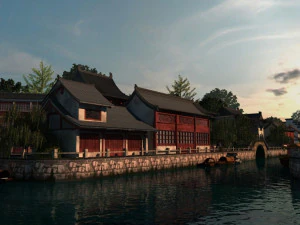 ancient canal 3D Model