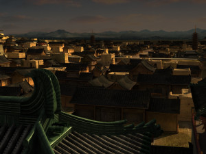 ancient city pool Modello 3D