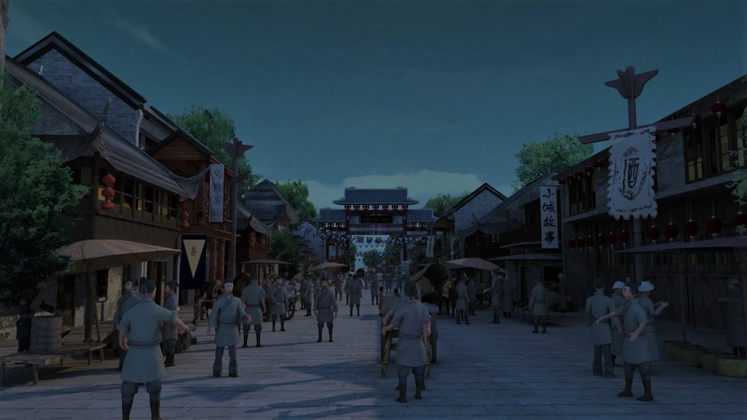 ancient bazaar 3D Model .c4d .max .obj .3ds .fbx .stl .blend 