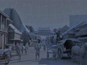 ancient bazaar 3D Model