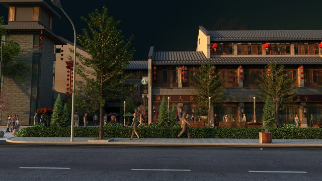 hotel 3D Model .c4d .max .obj .3ds .fbx .stl .blend 