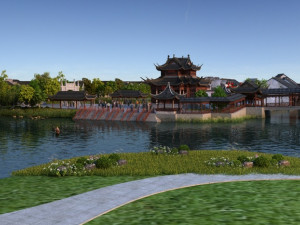 ancient town 3D Model