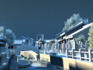ancient town 3D Model
