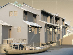 ancient town 3D Model