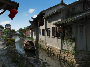 antike Stadt 3D Modell