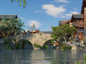 antica citt&agrave; Modello 3D