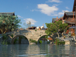 ancient town Modello 3D
