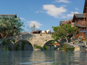 antica citt&agrave; Modello 3D