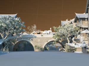 ancient town Modello 3D