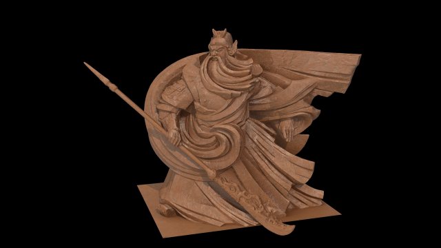 guanyu 3D Model .c4d .max .obj .3ds .fbx .stl .blend 