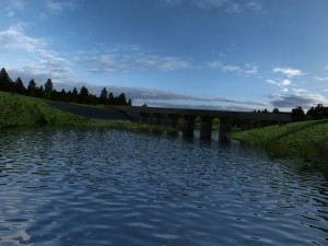 river Modelo 3D