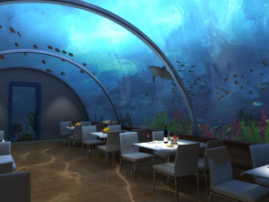 underwater restaurant 3D Model