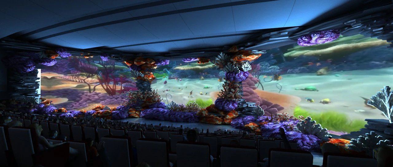 undersea theater 3D Model .c4d .max .obj .3ds .fbx .stl .blend 