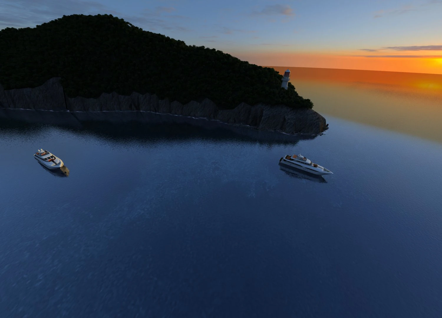 sea lighthouse 3D Model .c4d .max .obj .3ds .fbx .stl .blend 