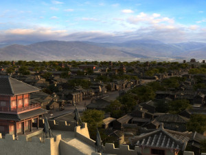 ancient city pool 3D 模型