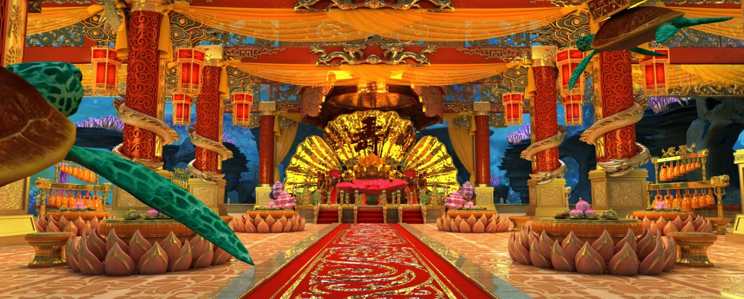 palacio submarino Modelo 3D .c4d .max .obj .3ds .fbx .stl .blend 