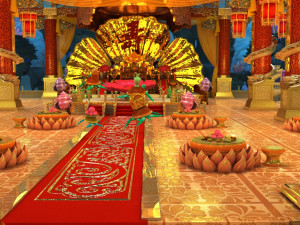 underwater palace Modello 3D
