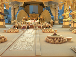 underwater palace Modello 3D