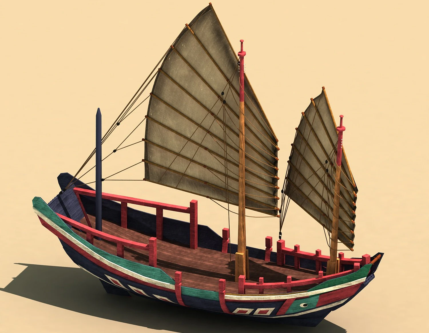 velero Modelo 3D .c4d .max .obj .3ds .fbx .stl .blend 