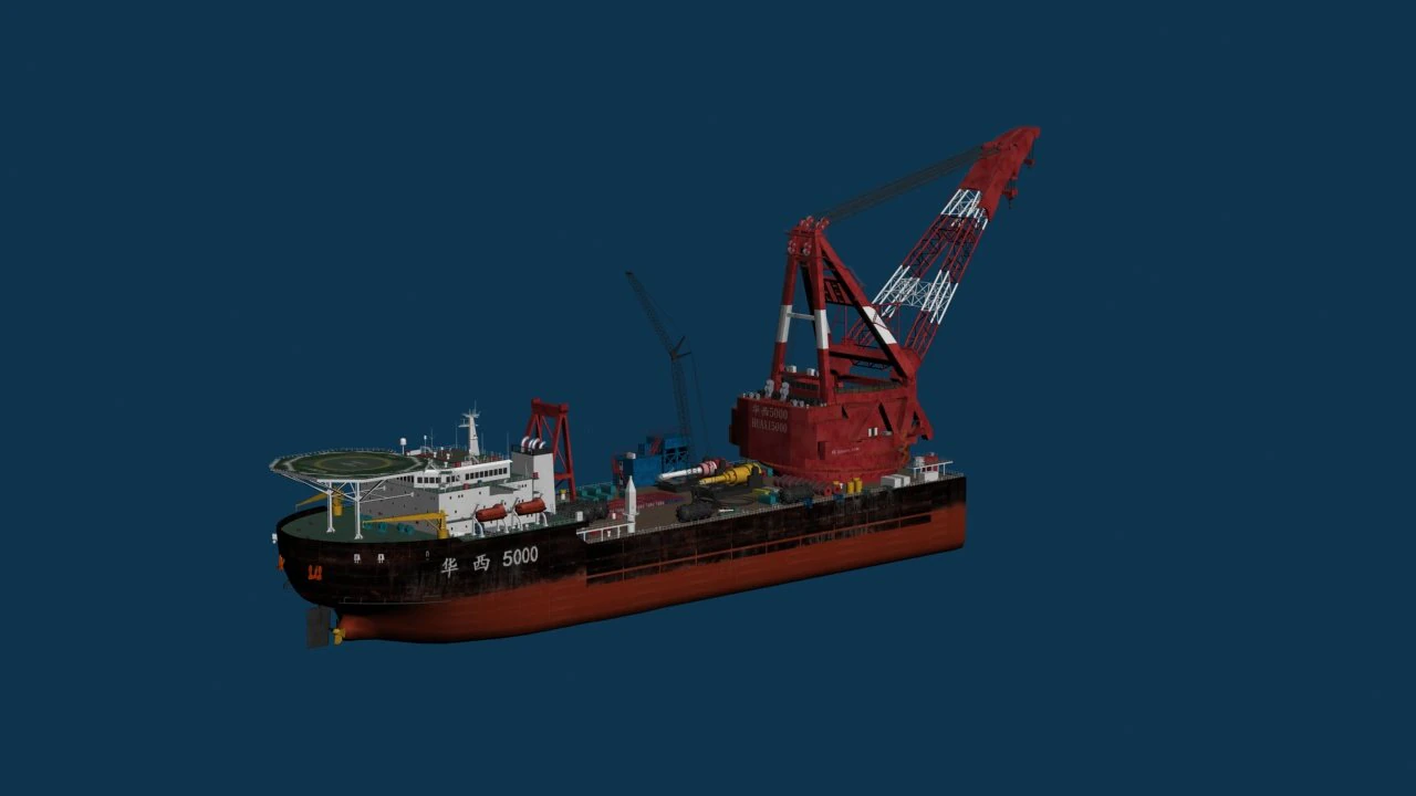 cargo ship 3D Model .c4d .max .obj .3ds .fbx .stl .blend 