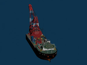 cargo ship 3D Model