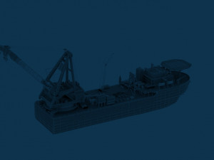 cargo ship 3D मॉडल