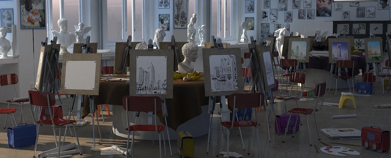 studio 3D Model .c4d .max .obj .3ds .fbx .stl .blend 