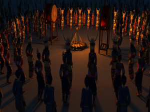 torch festival 3D 模型