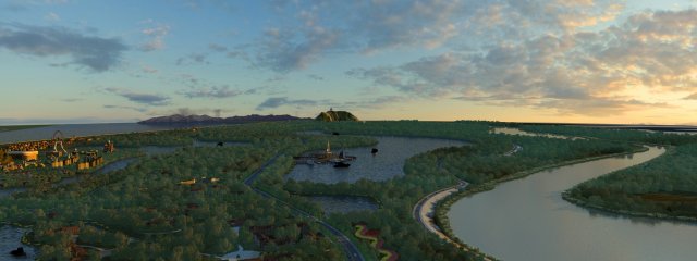 scenic area 3Dモデル .c4d .max .obj .3ds .fbx .stl .blend 