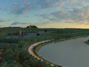 scenic area 3Dモデル