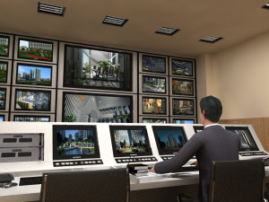 monitoring room 3D Model