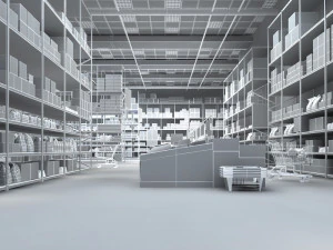 supermarket 3D Model