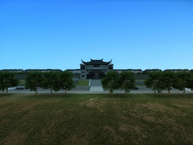 ancient building 3D Model .c4d .max .obj .3ds .fbx .stl .blend 