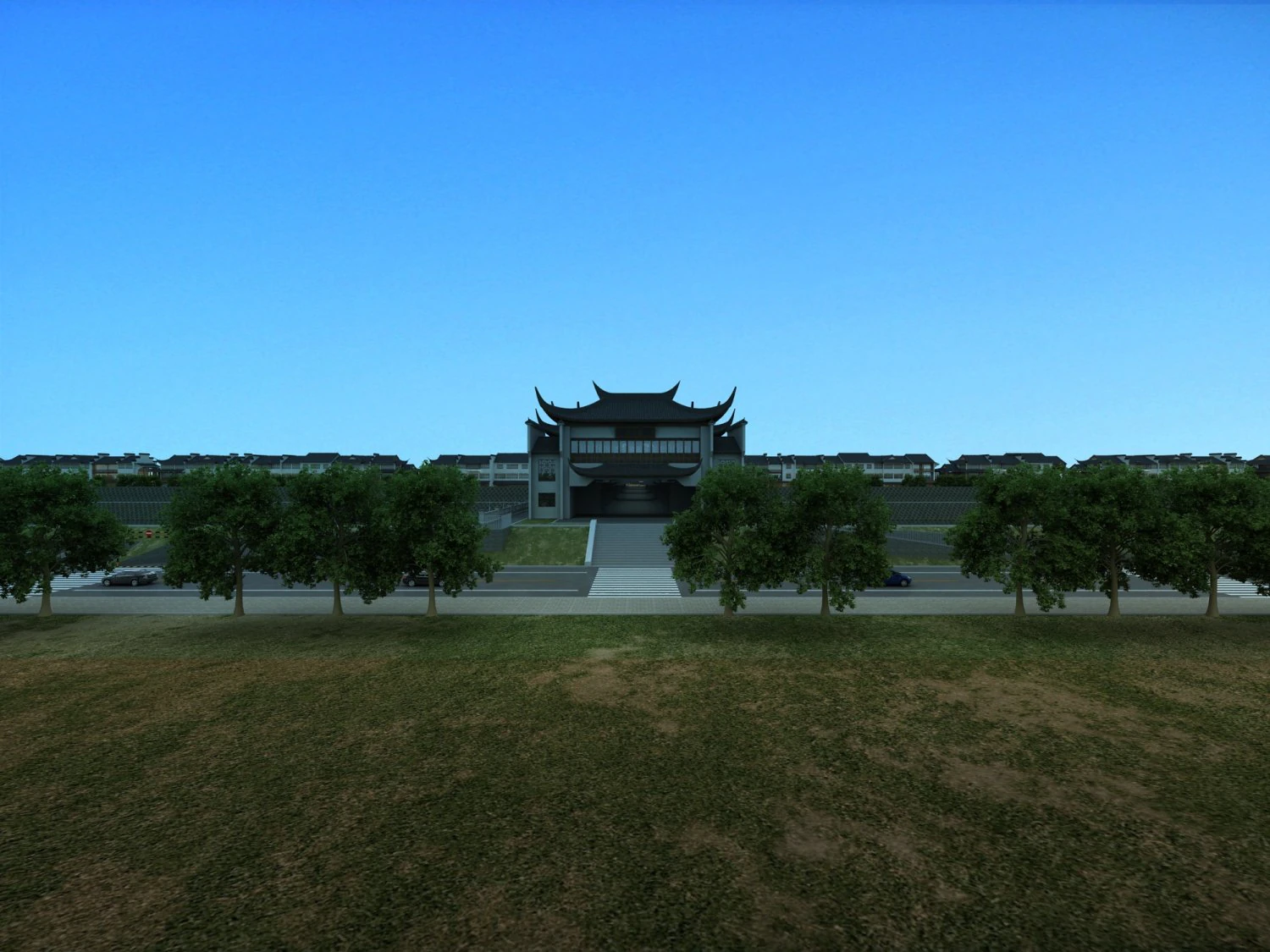 ancient building 3D Model .c4d .max .obj .3ds .fbx .stl .blend 